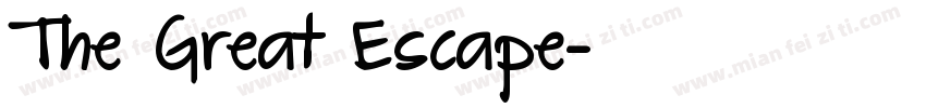 The Great Escape字体转换